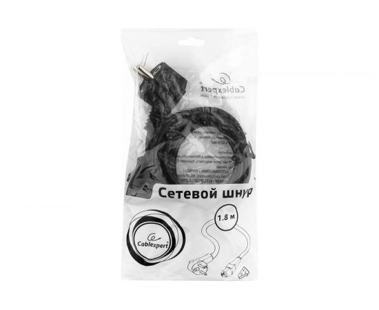 Кабель питания Cablexpert 3.0м, Schuko-C13, VDE, 10А, черный, PC-186-VDE-3M – изображение 3