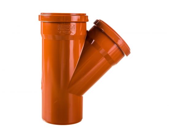 Тройник наружной канализации Ostendorf 45 градусов, 125х125 221300 – изображение 3