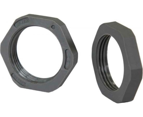 Крепеж для гофрированных труб Weyer контргайка внутренняя, M20x1.5 GMKM20B WE4601900 – изображение 3