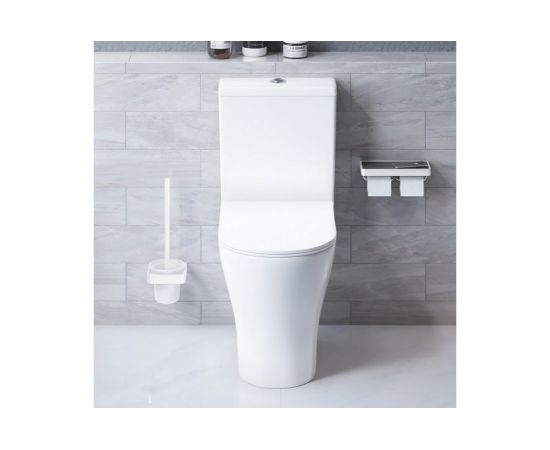 Унитаз-компакт Damixa Sirius безободковый, с сиденьем микролифт DX86C8600SC – изображение 3