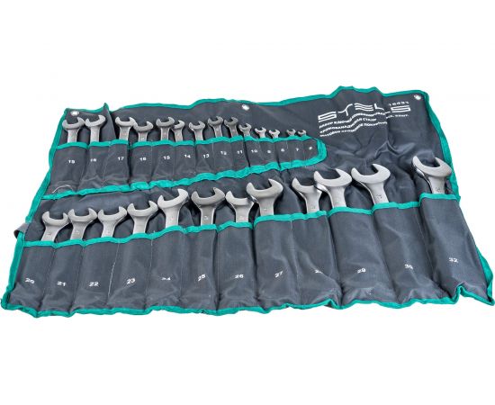 Набор комбинированных ключей 11841 мм 26 шт CrV, матовый хром STELS 15431 – изображение 3