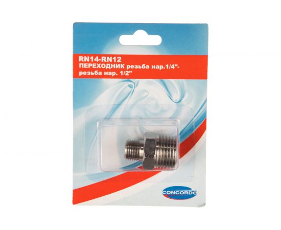 Переходник RN14-RN12 наружная резьба 1/4" - 1/2" CONCORDE 6619330 – изображение 3