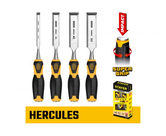 Набор стамесок-долот STAYER Hercules 4 шт. 18205-H4 – изображение 3
