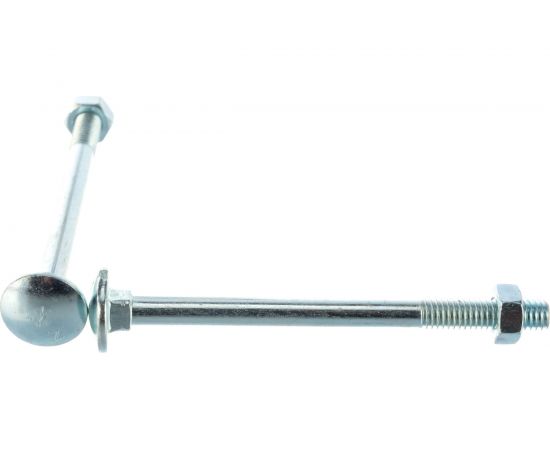 Болт с п.кр. гол. и кв.подголовком, с гайкой ЕВРОПАРТНЕР DIN603 Zn M6х80 8шт. 6 0526 1 – изображение 4