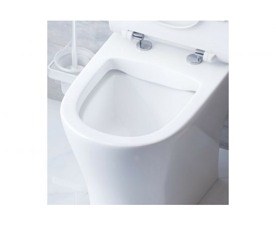 Унитаз-компакт Damixa Sirius безободковый, с сиденьем микролифт DX86C8600SC – изображение 4