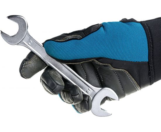 Гаечный ключ Ремоколор рожковый, хромированный, 17х19мм, 43-3-717 – изображение 4