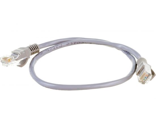 Патч-корд ExeGate UTP-RJ45-RJ45-5e-0,5M-GY, UTP, cat.5e, 0.5м, серый 169509 