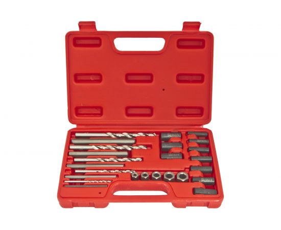 Набор экстракторов резьбы и сверл 25 предметов ЭВРИКА ER-86509 