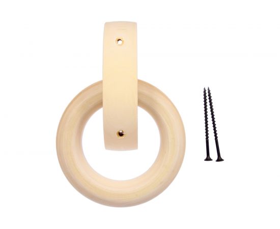 Дверная ручка Банные штучки Кольцо, липа, 115мм 30042 