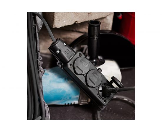 Удлинитель на рамке REXANT КГ 3х1.5, 10 м, 3 гнезда, морозостойкий, с/з, 16 А, 3500 Вт, IP44 11-7080 