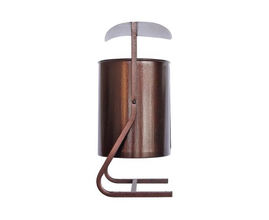 Металлическая урна Комплект-АГРО круглая с крышей 25 л KA7614 