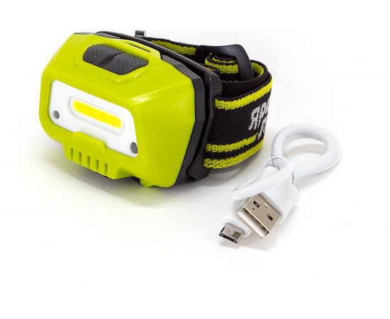 Налобный фонарь ЯРКИЙ ЛУЧ LH-300 ACCU Red COB 100/300лм+2режима красный диод, сенсор включения, Li-Ion 1200mA 4606400106364 