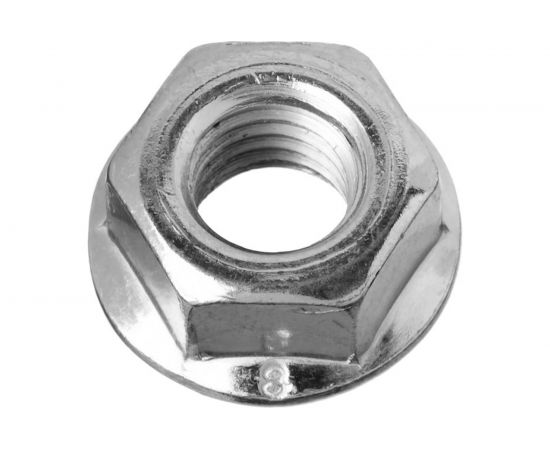 Гайка DIN 6923 с фланцем ЗУБР, M8, 6 шт, кл. пр. 8, оцинкованная, 303636-08 