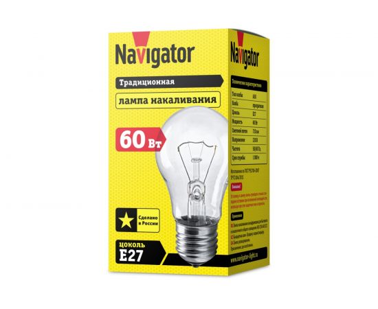 Лампа Navigator NI-A-40-230-E27-CL 94325 – изображение 2