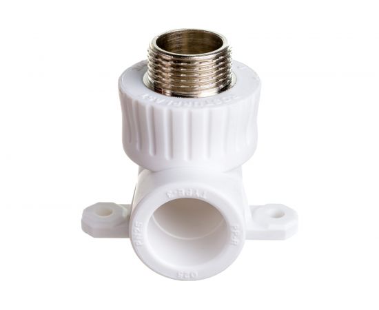 Угольник с креплением RTP PN25 комбинированный, наружная резьба D25х3/4 мм 15108 – изображение 2