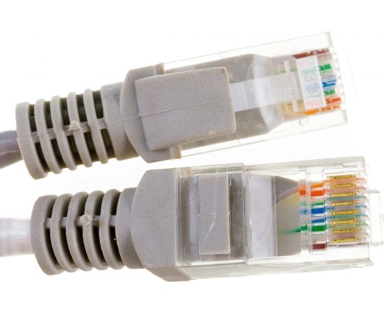 Патч-корд ExeGate UTP-RJ45-RJ45-5e-0,5M-GY, UTP, cat.5e, 0.5м, серый 169509 – изображение 2