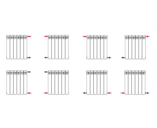Биметаллический радиатор RIFAR ALP-500, 10 секций – изображение 2