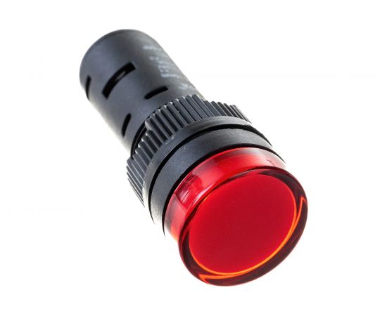 Лампа ЭРА AD16DS(LED)матрица, d16мм, красный, 24В, AC/DC 20/1000/28000 Б0045608 – изображение 2
