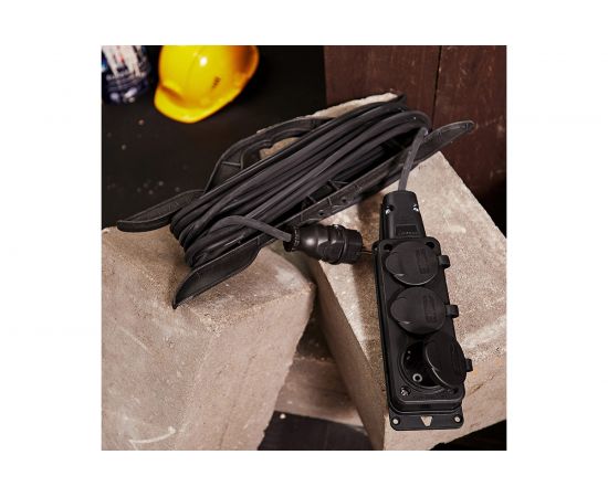 Удлинитель на рамке REXANT КГ 3х1.5, 10 м, 3 гнезда, морозостойкий, с/з, 16 А, 3500 Вт, IP44 11-7080 – изображение 2