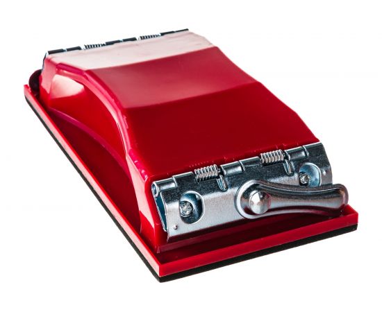 Брусок для шлифования, 160х85 мм, пластиковый с зажимами MATRIX 75820 – изображение 3