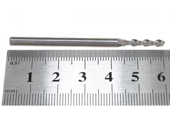 Фреза спиральная по алюминию Z2 (3x15x60 мм; S4 мм) ROTIS 138.031560AL – изображение 3