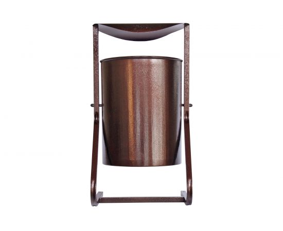 Металлическая урна Комплект-АГРО круглая с крышей 25 л KA7614 – изображение 3