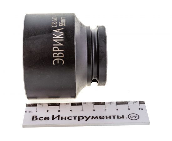 Головка торцевая 6-гранная ударная (55 мм; 80 мм; 3/4") ЭВРИКА ER-95941 – изображение 3