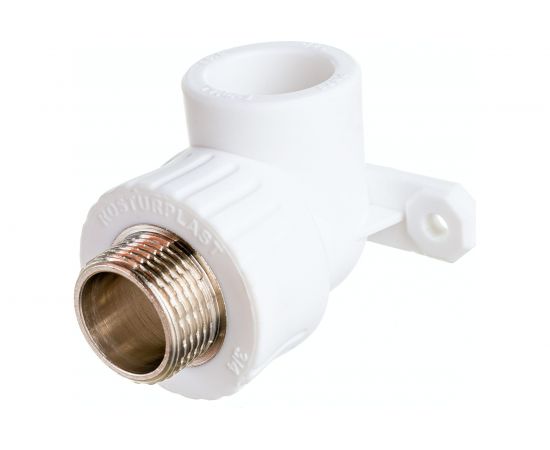 Угольник с креплением RTP PN25 комбинированный, наружная резьба D25х3/4 мм 15108 – изображение 4