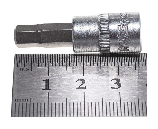 Головка со вставкой HEX (H6; 1/4DR) AV Steel AV-505006 – изображение 4