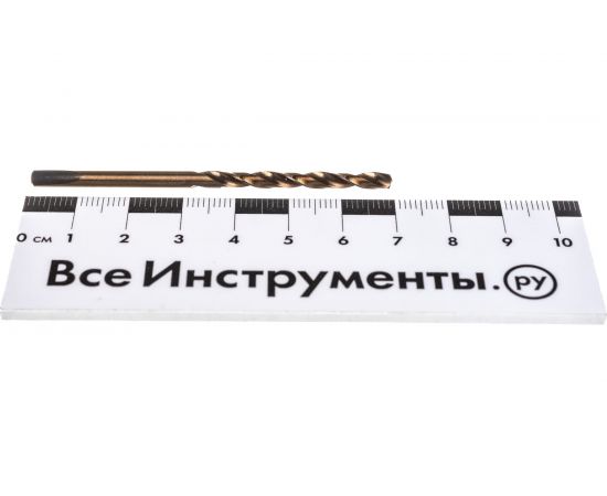 Сверло по металлу кобальтовое (3.5х70 мм) ПРАКТИКА 033-444 – изображение 5
