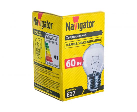 Лампа Navigator ДШ 60вт Р45, 230в. Е27 Navigator 16618 – изображение 5