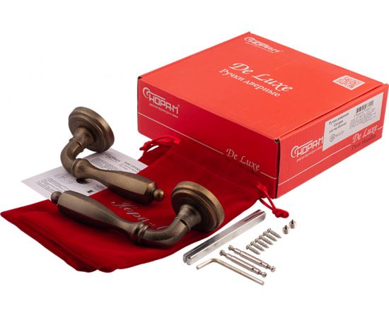 Дверная ручка НОРА-М Сегура застар. бронза 8828 – изображение 5