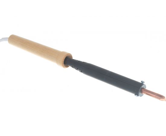 Электрический паяльник СИБРТЕХ ЭПСН-03-80/220 деревянная ручка Россия 91310 – изображение 6