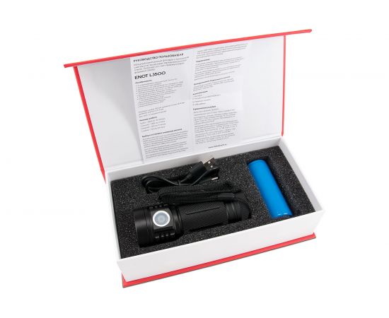 Фонарь ЯРКИЙ ЛУЧ L-3500 ENOT трипл Osram P9 max 3500 лм, 4 режима, IPX7 4606400106104 – изображение 9