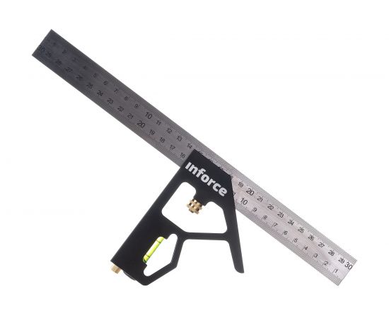 Угольник с уровнем 300 мм Inforce 06-11-67 