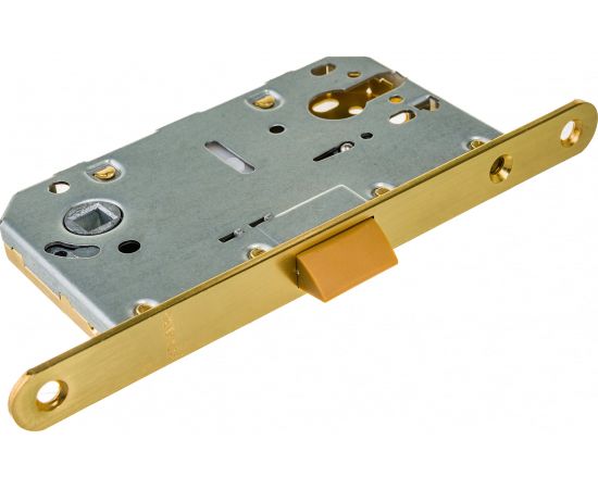 Межкомнатный замок под цилиндр Fuaro PLASTIC P85C-50 SG матовое золото 33629 