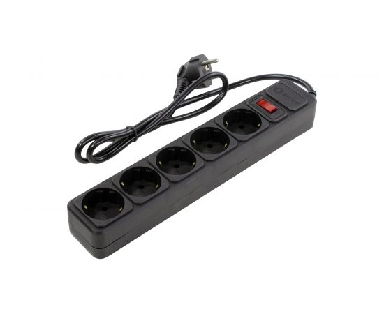 Сетевой фильтр 5bites 1 м, 5 розеток, черный SP5B-110 