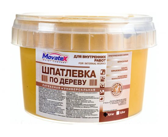 Шпаклевка по дереву (0.4 кг; дуб) Movatex Т09811 