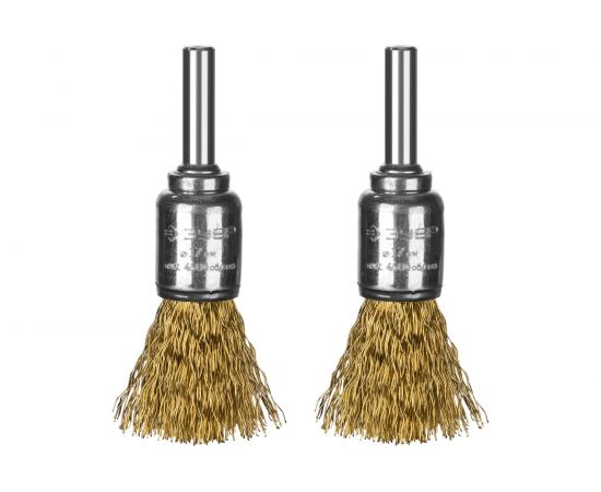 Набор щеток кистевых (2 шт; 0.3 мм; 17 мм) для дрели ЗУБР 35225-17-H2_z02 