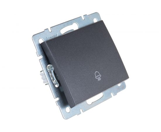 Кнопка звонка LEZARD RAIN цв. черный графит матовый 703-4188-103 