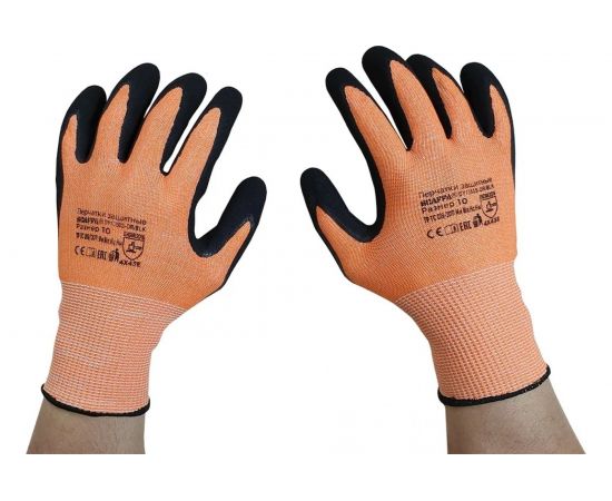 Перчатки для защиты от порезов SCAFFA DY1350S-OR/BLK размер 10 00-00011910 