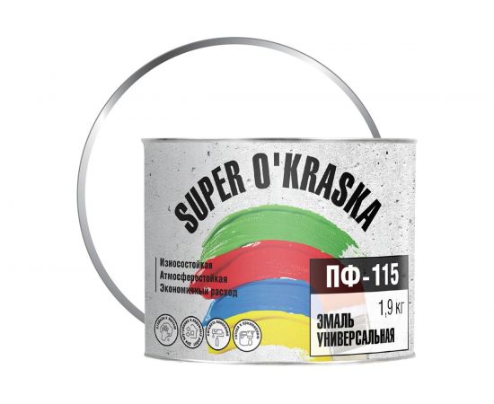 Эмаль super maler ПФ-115 белый матовый 1,9кг Лк-00005645 