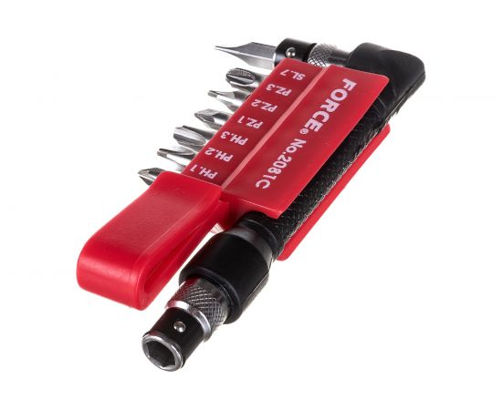 Г-образная отвертка с комплектом бит FORCE 2081C – изображение 2