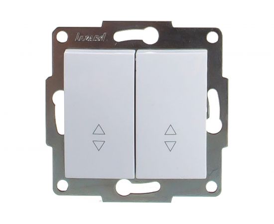 Проходной двойной выключатель LEZARD KARINA белый 707-0288-106 – изображение 2