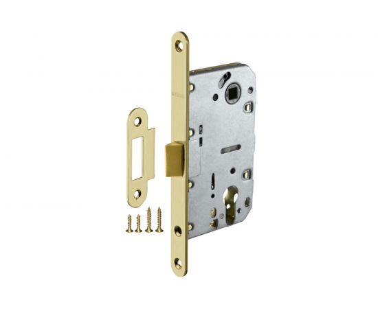 Межкомнатный замок под цилиндр Fuaro PLASTIC P85C-50 SG матовое золото 33629 – изображение 2