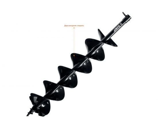 Шнек для мотобуров, мерзлый грунт, 200 мм, двухзаходный, Зубр 7052-20 – изображение 2