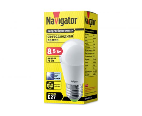 Лампа Navigator NLL-G45-8.5-230-6.5K-E27 61338 – изображение 2