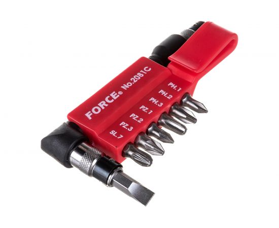 Г-образная отвертка с комплектом бит FORCE 2081C – изображение 3