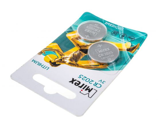 Батарея Mirex, литиевая CR2025 3V 2 шт ecopack 23702-CR2025-E2 – изображение 3