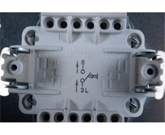 Кнопка звонка LEZARD RAIN цв. черный графит матовый 703-4188-103 – изображение 3